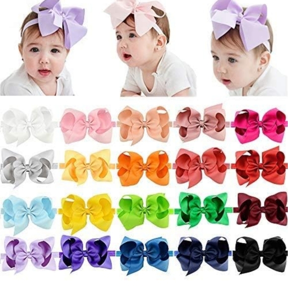 Other - Colorful Kids Hair Bow Set
